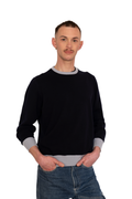 Maglione girocollo 30% cashmere - 70% lambwool