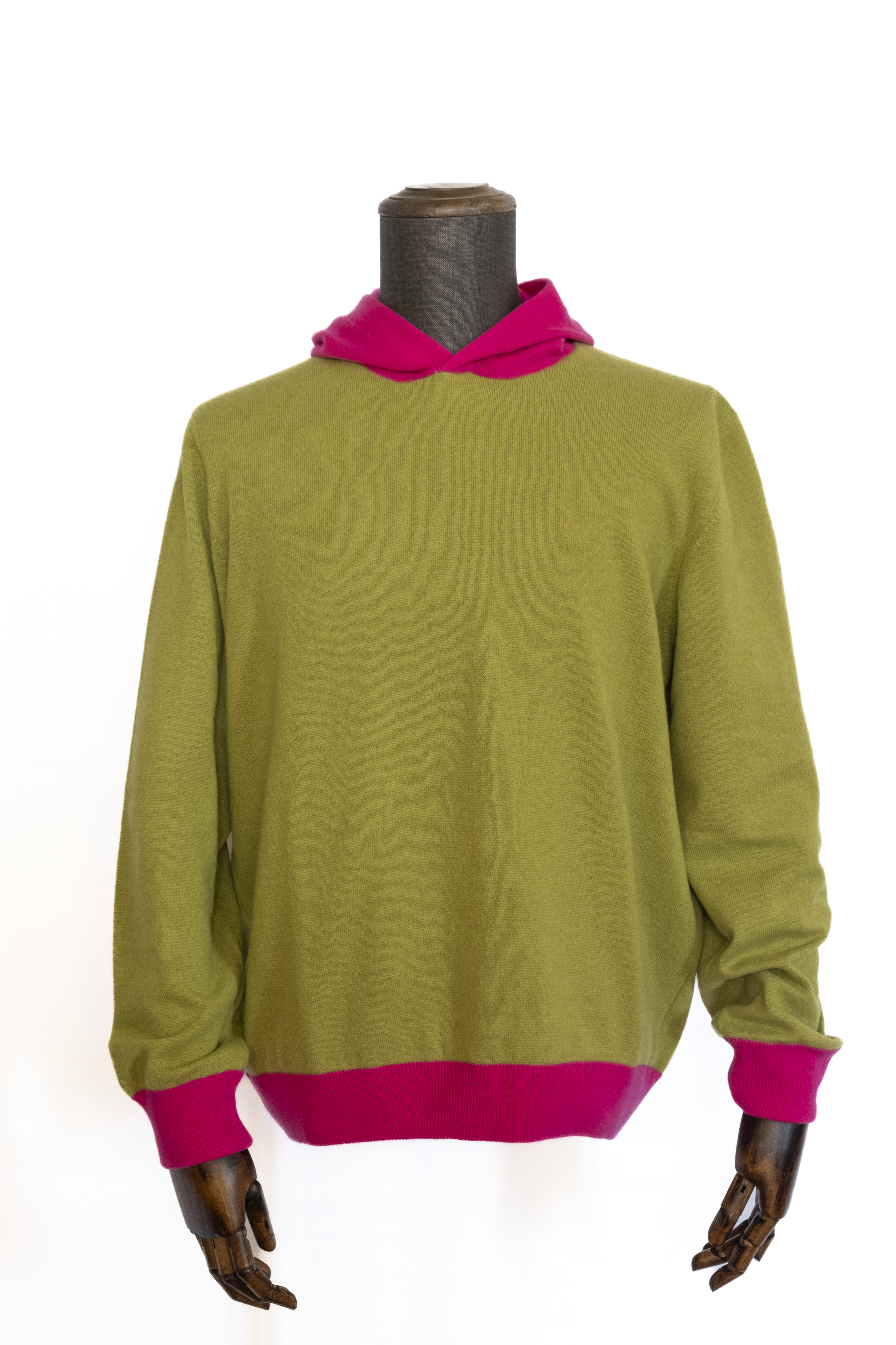 Felpa con cappuccio 100% cashmere
