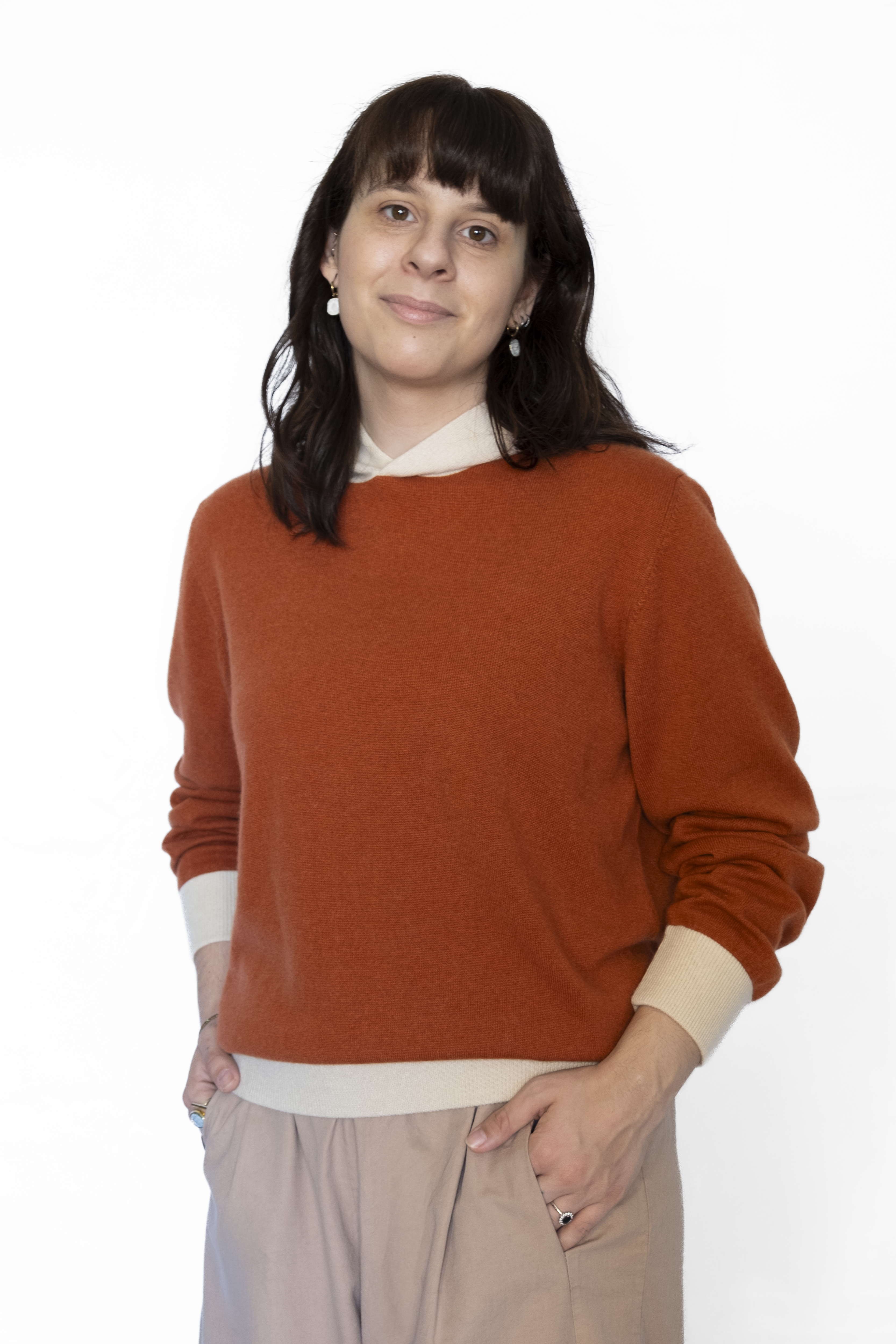 Felpa con cappuccio 100% cashmere