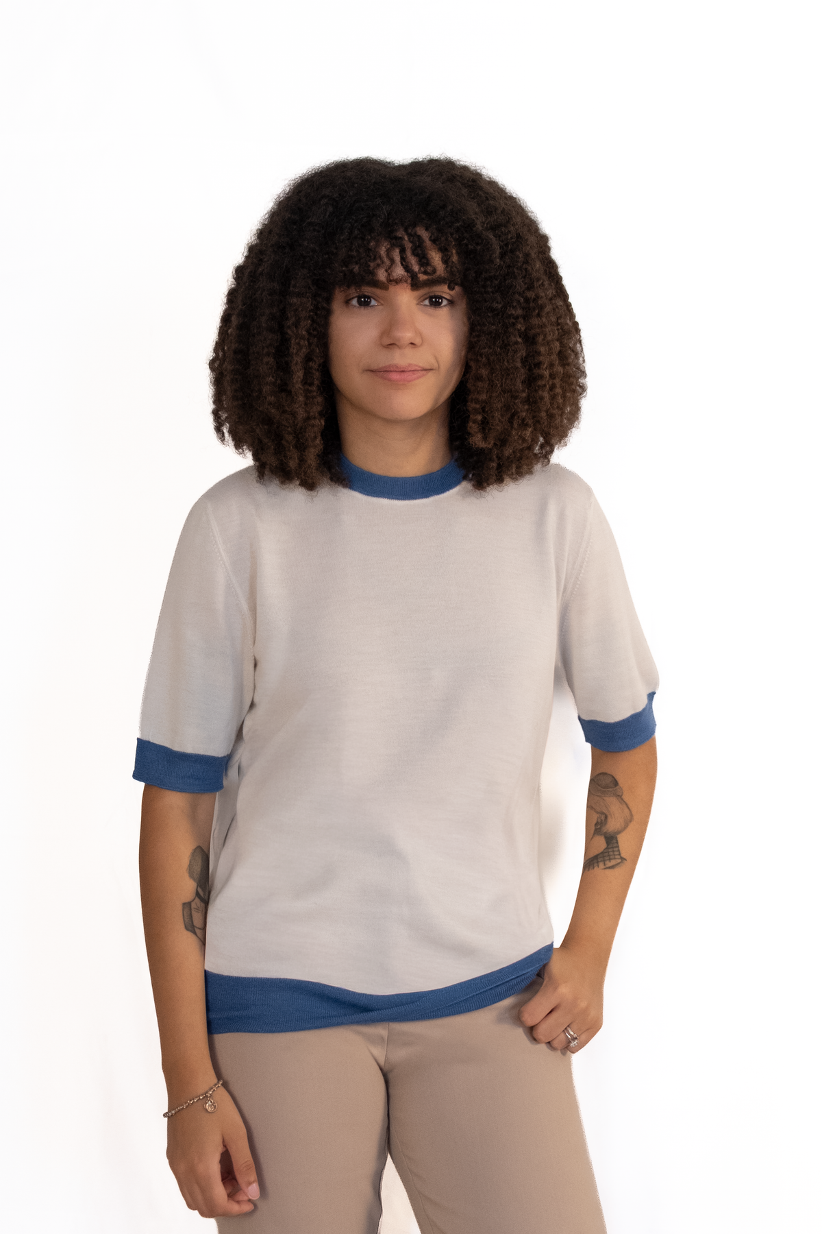 T-shirt 70% cashmere - 30% seta