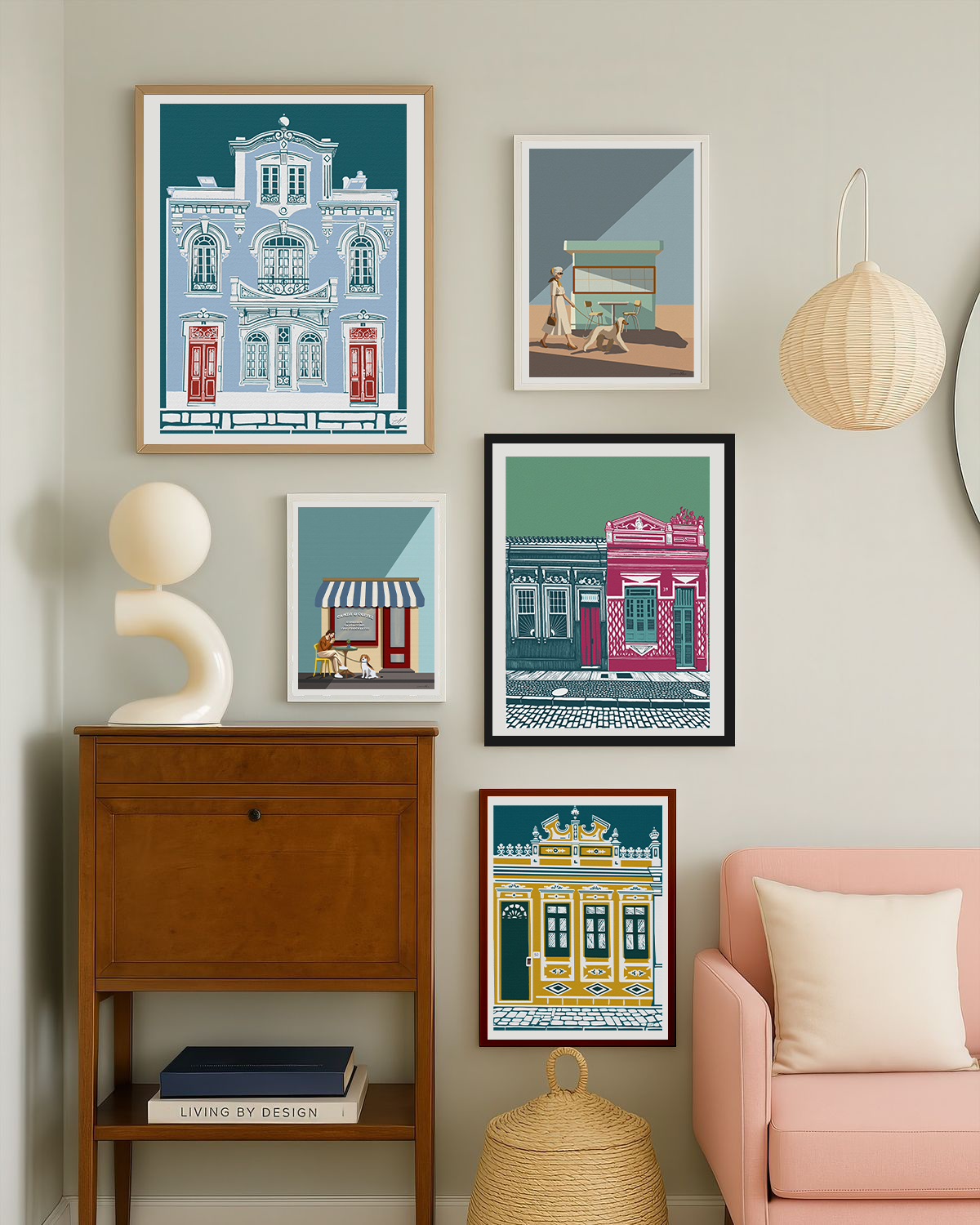 Collezione Entre Casas - N°1 - Premium Matte Poster Con Cornice