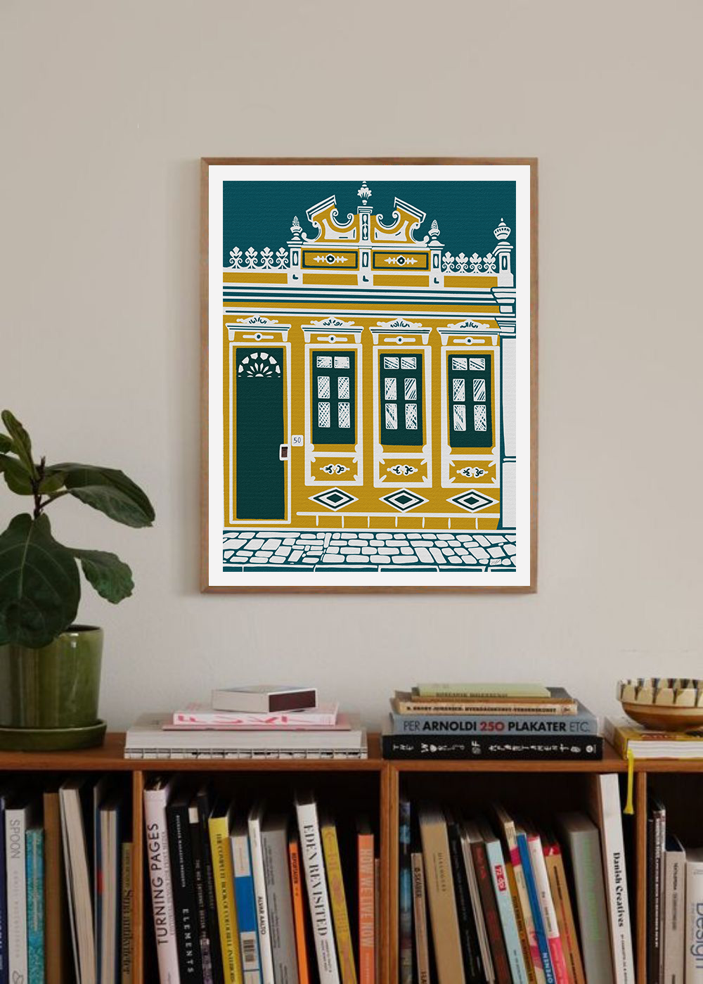 Collezione Entre Casas - N°1 - Premium Matte Poster Con Cornice