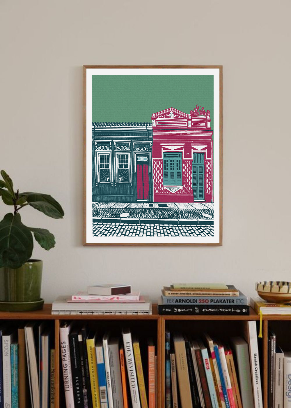 Collezione Entre Casas - N°3 - Premium Matte Poster Con Cornice