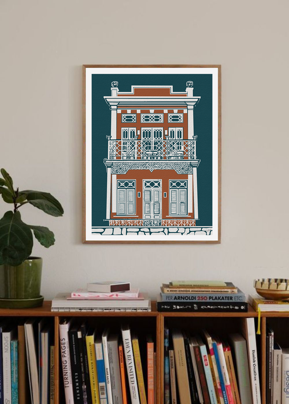 Collezione Entre Casas - N°4 - Premium Matte Poster Con Cornice