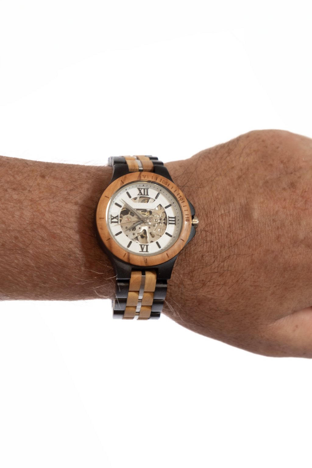 Orologio in Ebano e Ulivo