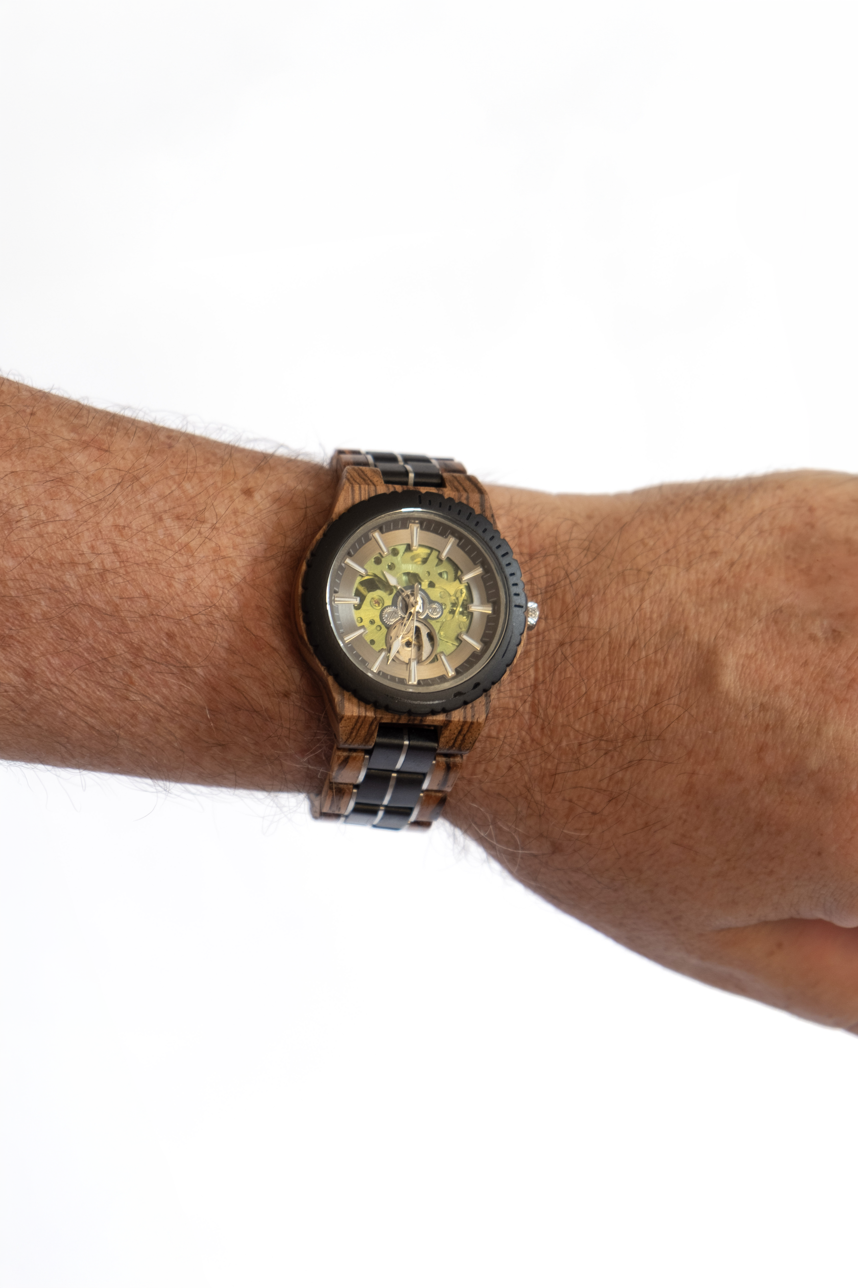 Orologio in Ebano e Ulivo